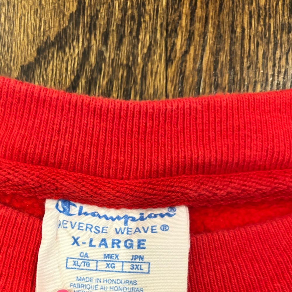 Champion Men's Vibrant Red Crewneck sweatshirt xl - Picture 5 of 5